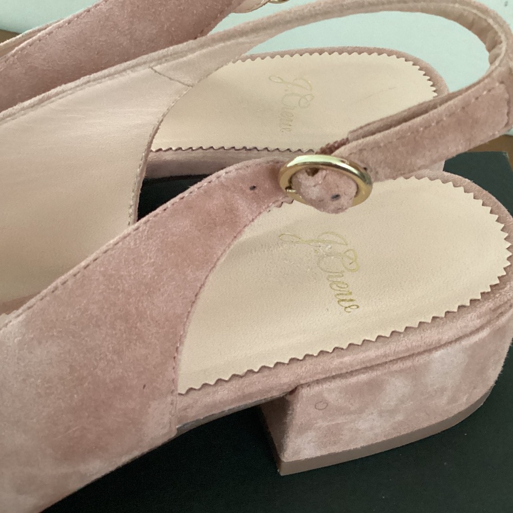 J.Crew Open-Toe Slingback Heels. - image 7